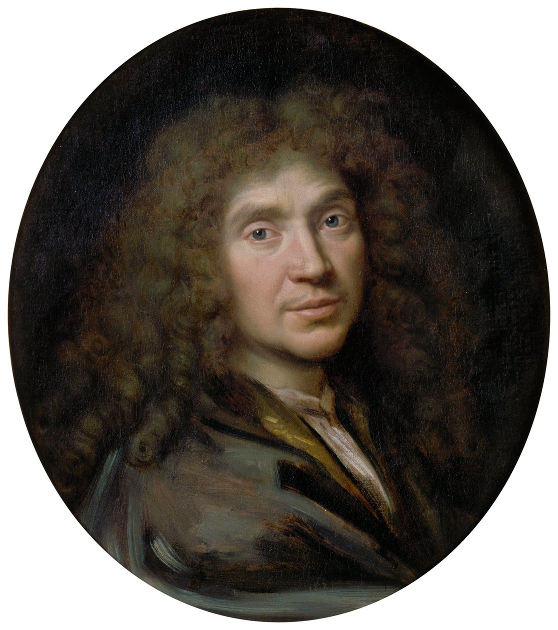 Portrett av forfatteren Moliére 1622-1673, ca 1658 av Pierre Mignard