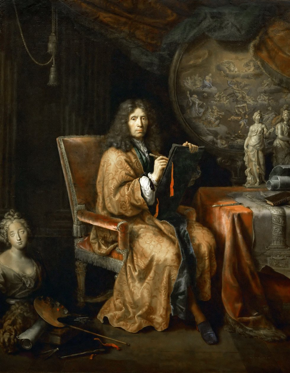 Selvportrett, mellom 1680 og 1690. av Pierre Mignard