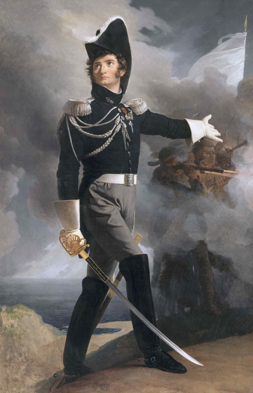 General Louis Duverger, Marquis de La Rochejaquelein 1777-1815, ca 1819. av Pierre Narcisse Guérin Baron