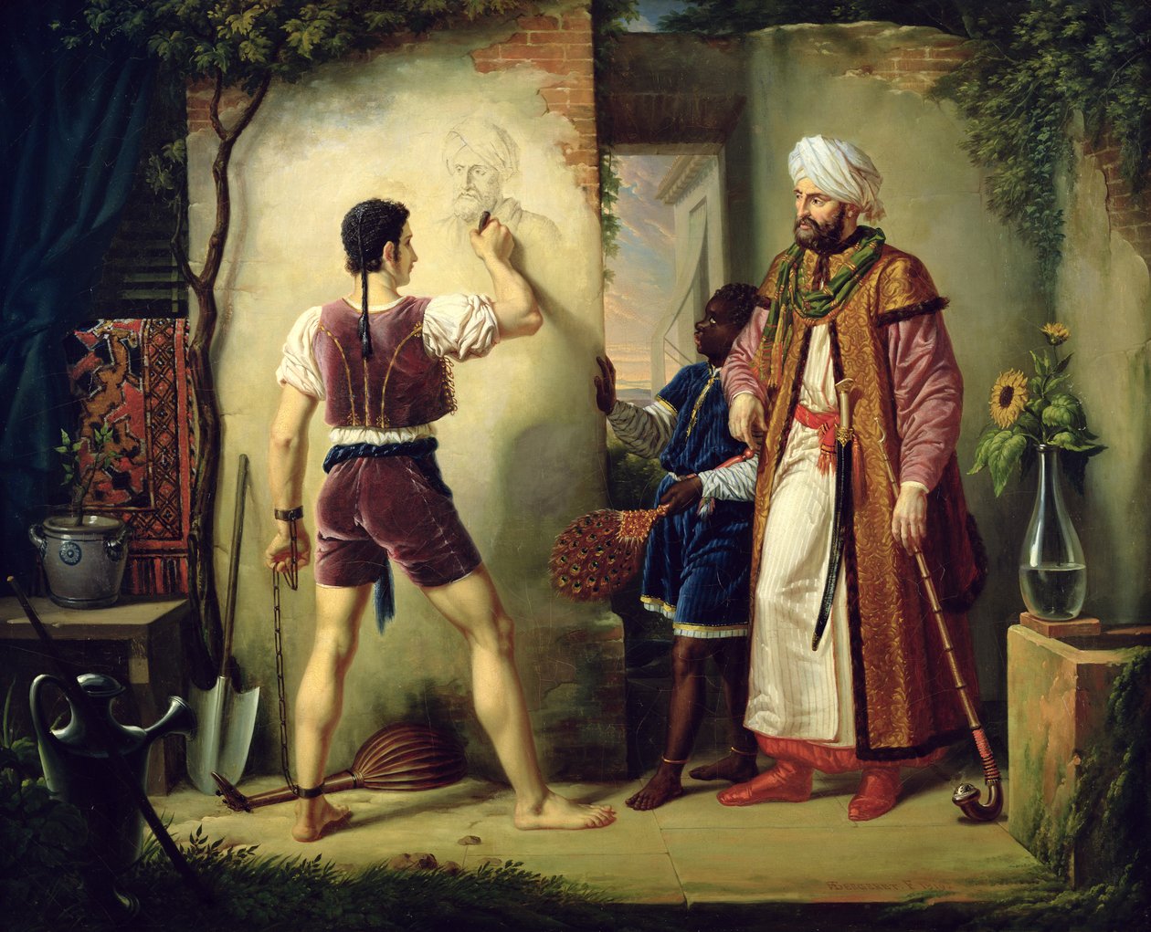 Fra Filippo Lippi (ca. 1406-69) 1819 av Pierre Nolasque Bergeret