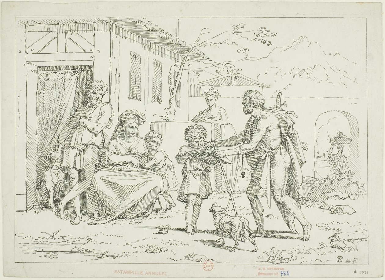 Homer av Pierre Nolasque Bergeret
