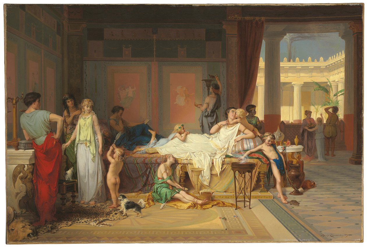 Den siste timen til Pompeii - Poetens hus av Pierre Oliver Joseph Coomans