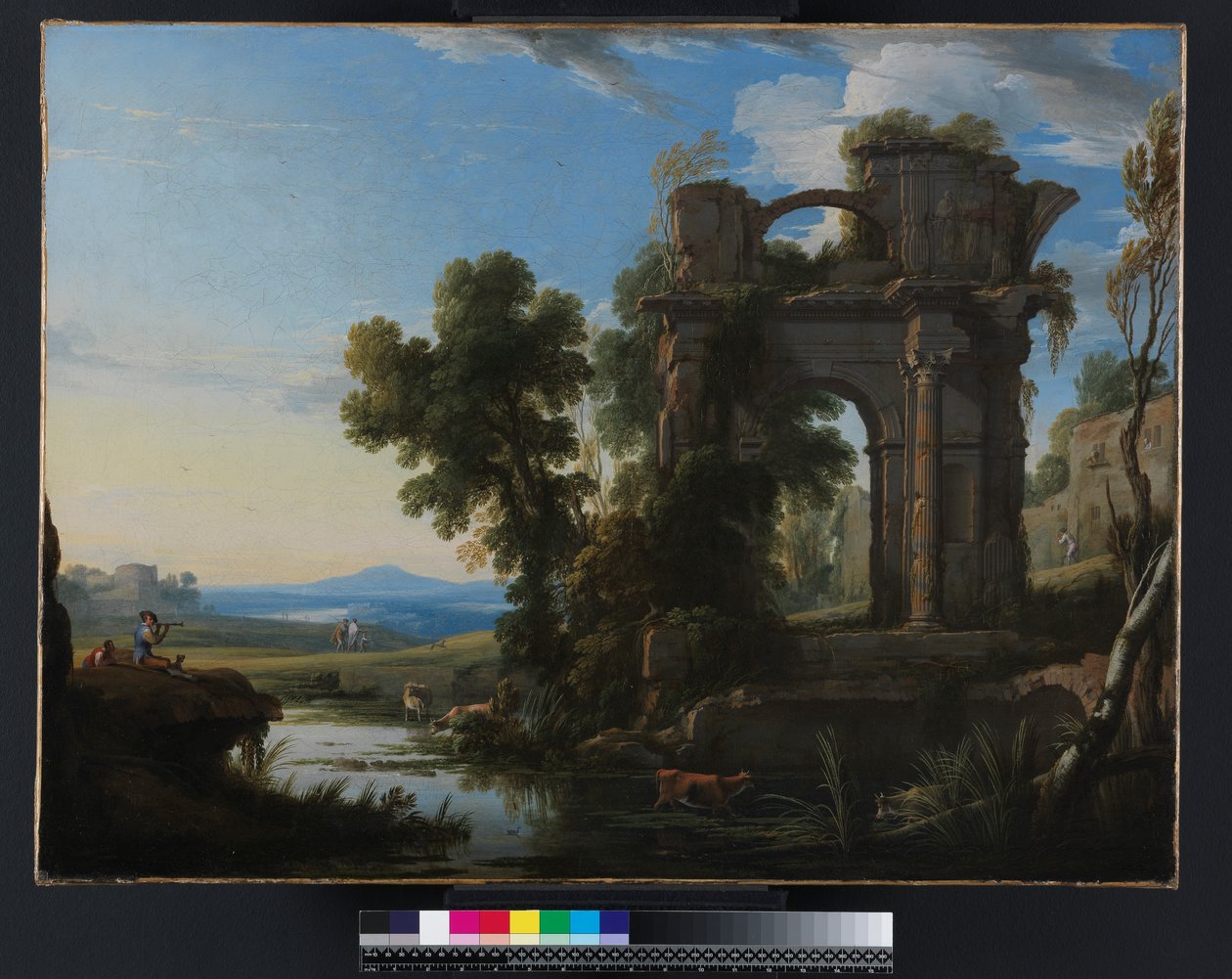 Landskap med klassiske ruiner, 1640-1645 av Pierre Patel