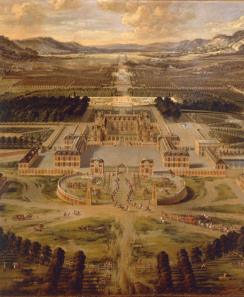Utsikt over Versailles-palasset og dets hager av Pierre Patel av Pierre Patel
