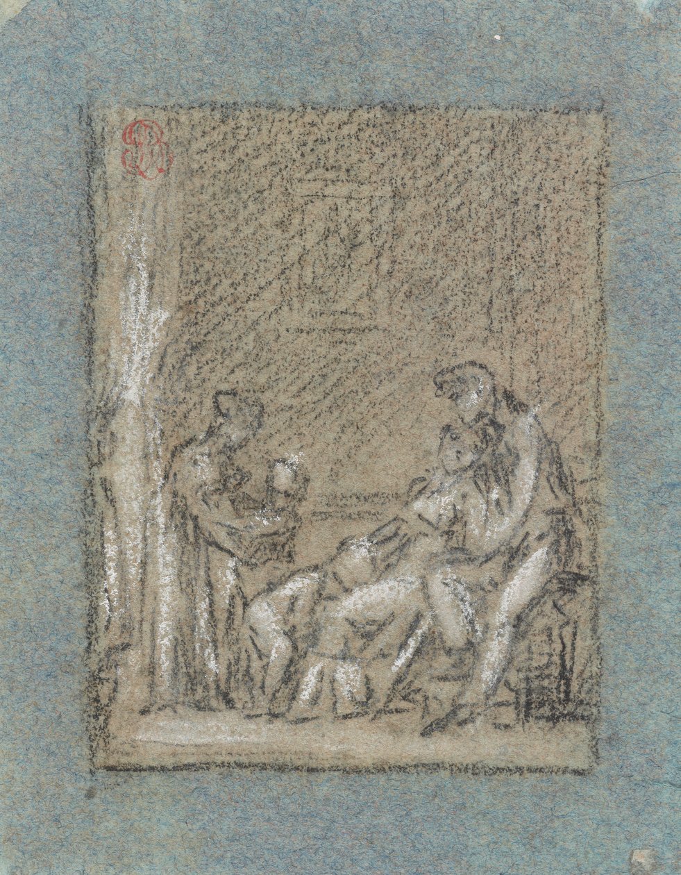 Studie for A Family in Desolation av Pierre Paul Prud