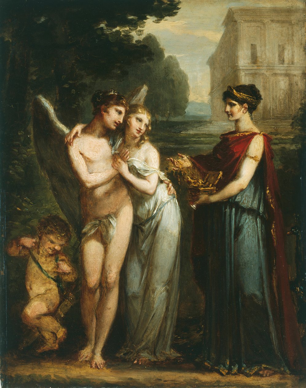 Innocence Preferring Love and Riches, ca. 1804. av Pierre Paul Prud