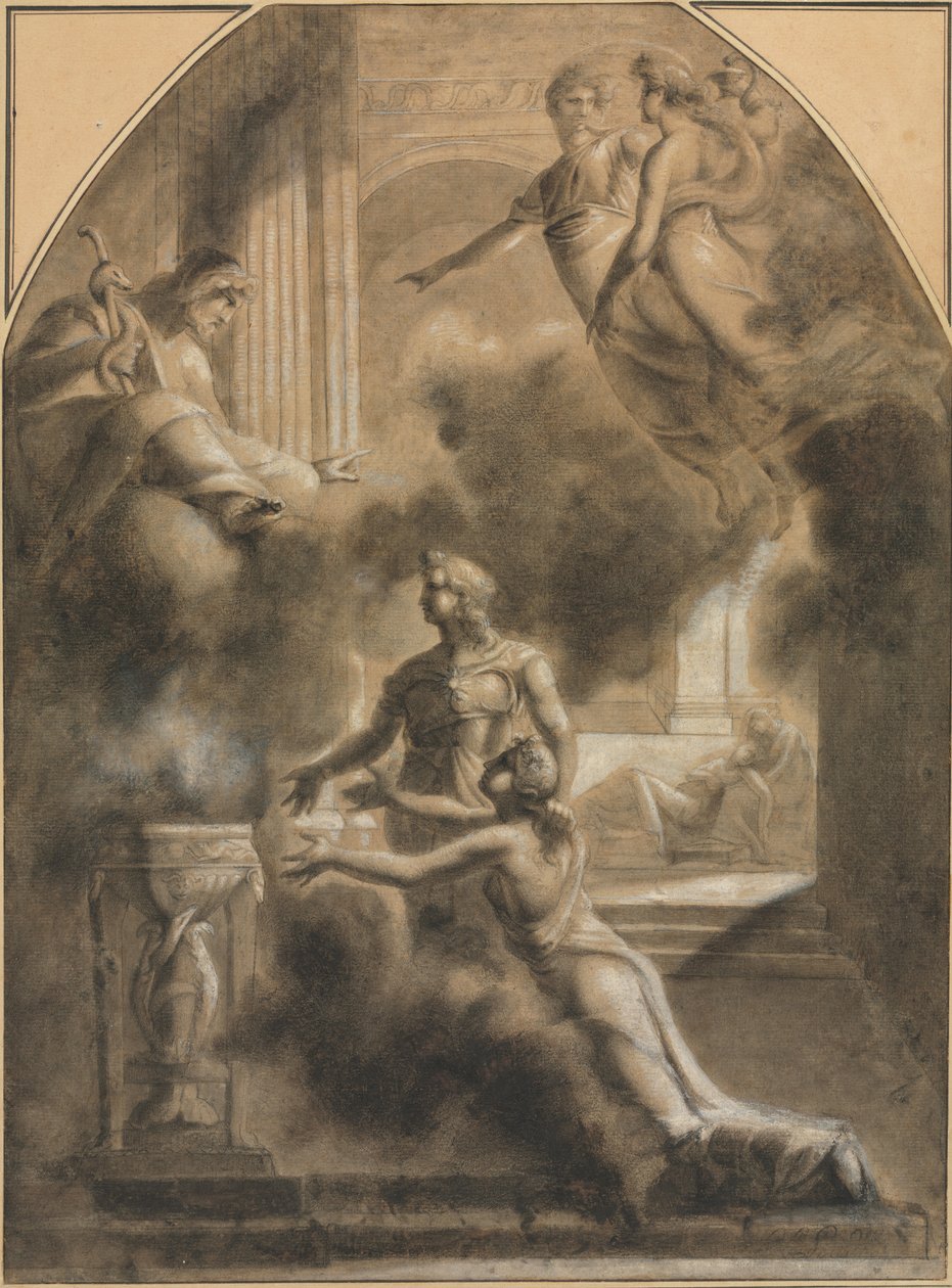 Mythological Scene   1311223   no       norwegian Successfully Translated  Original: Plate 413, from A Curious Herbal Translat: Plate 413, from 