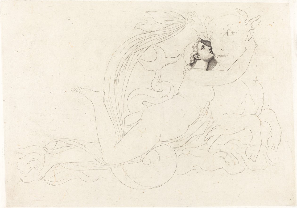 Voldtekten av Europa av Pierre Paul Prud