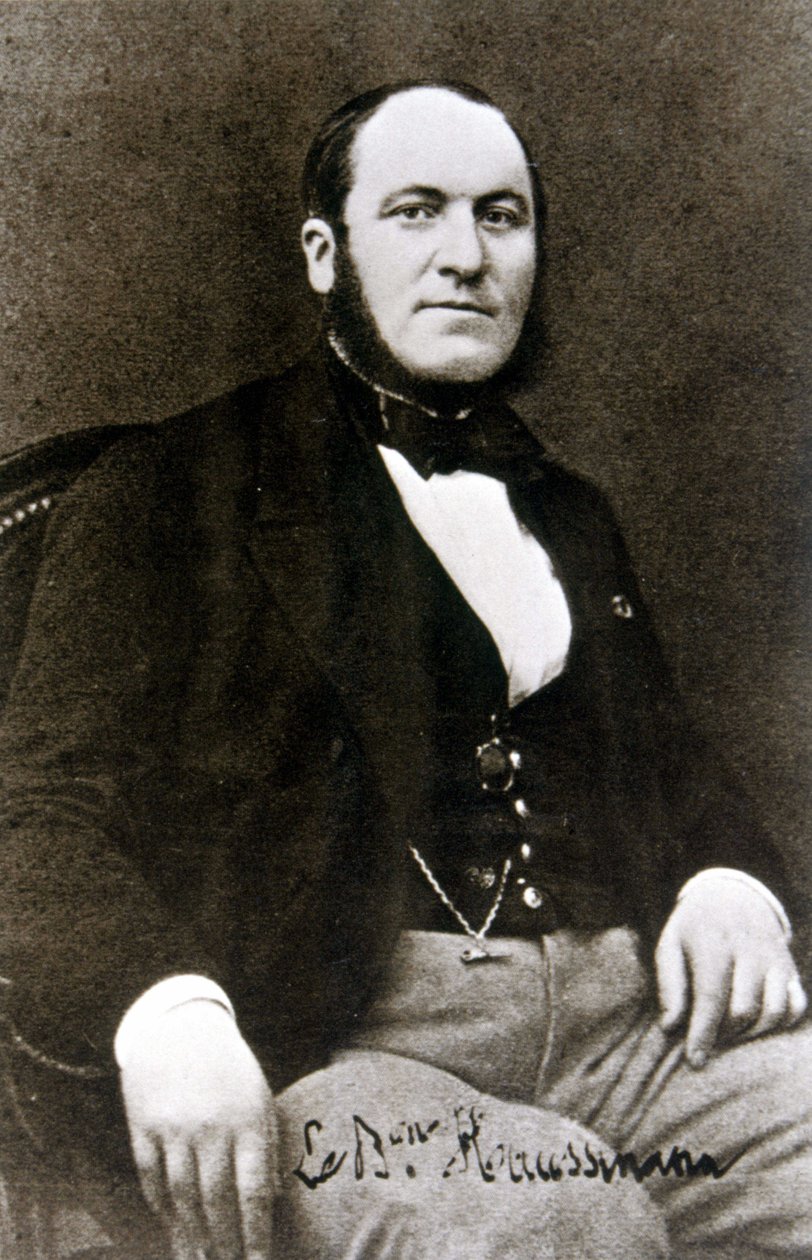 Portrett av baron Haussmann, ca. 1850 av Pierre Petit