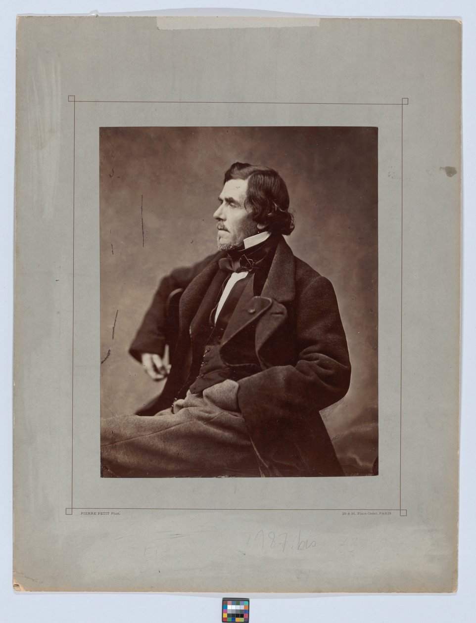 Portrett av Delacroix av Pierre Petit