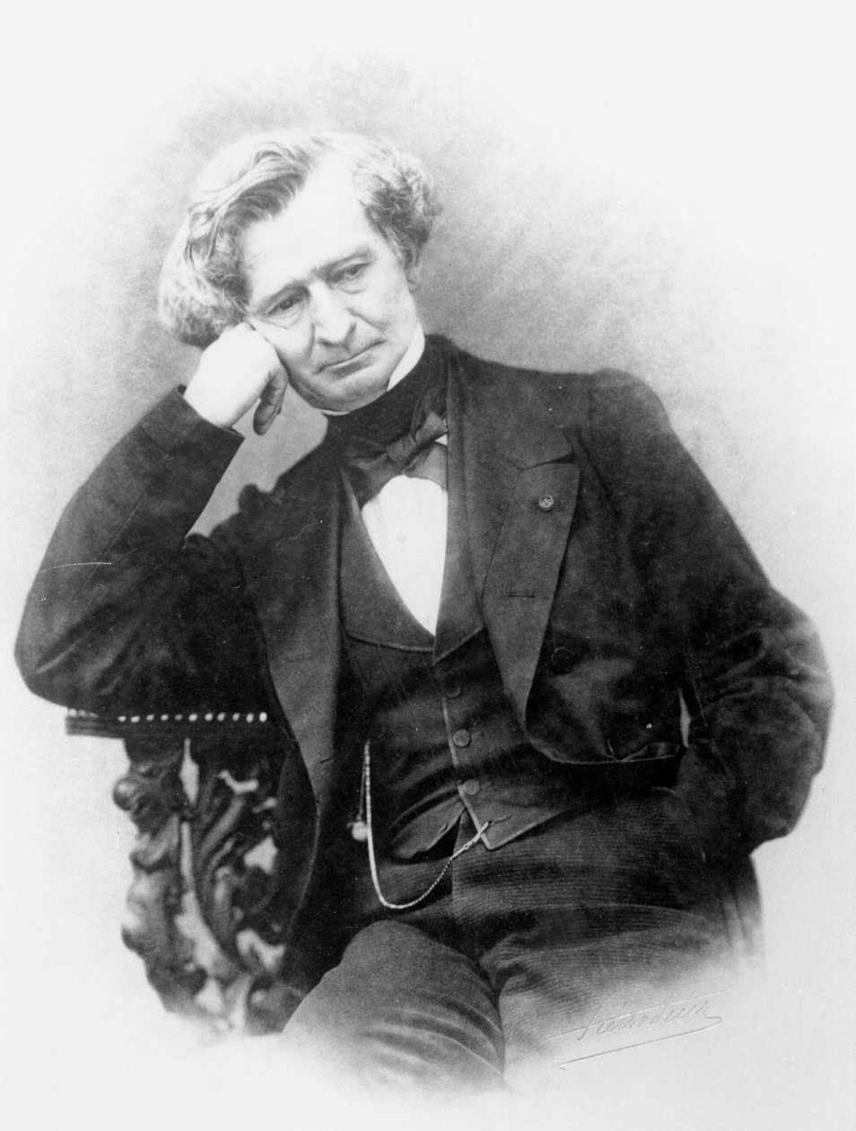 Portrett av Hector Berlioz (1803-69) av Pierre Petit