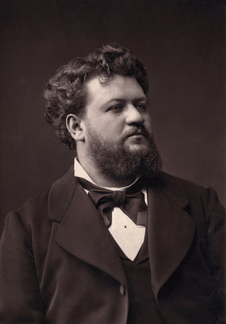 Portrett av Jean Lassalle (1847-1909), fransk baryton. Photoglyptie Goupil. Fotografi på slutten av 1800-tallet av Pierre-Pepetit. av Pierre Petit