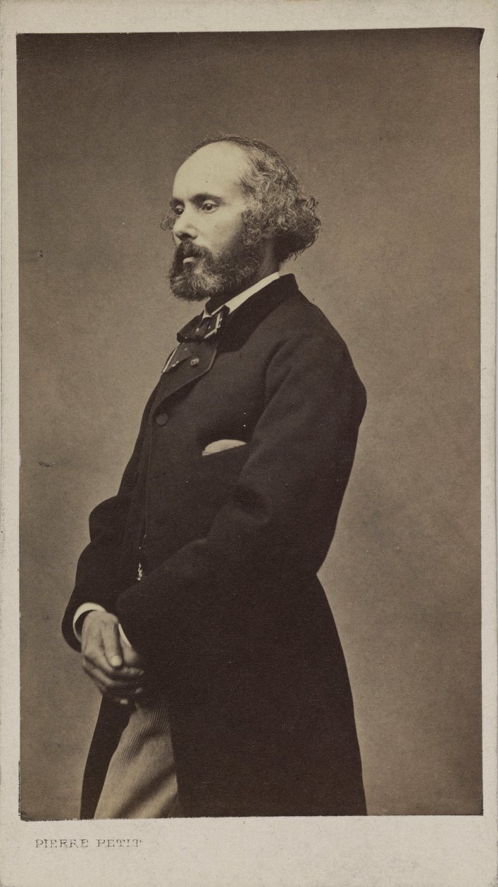 Portrett av komponisten Félicien David 1810-1876, 1876. av Pierre Petit