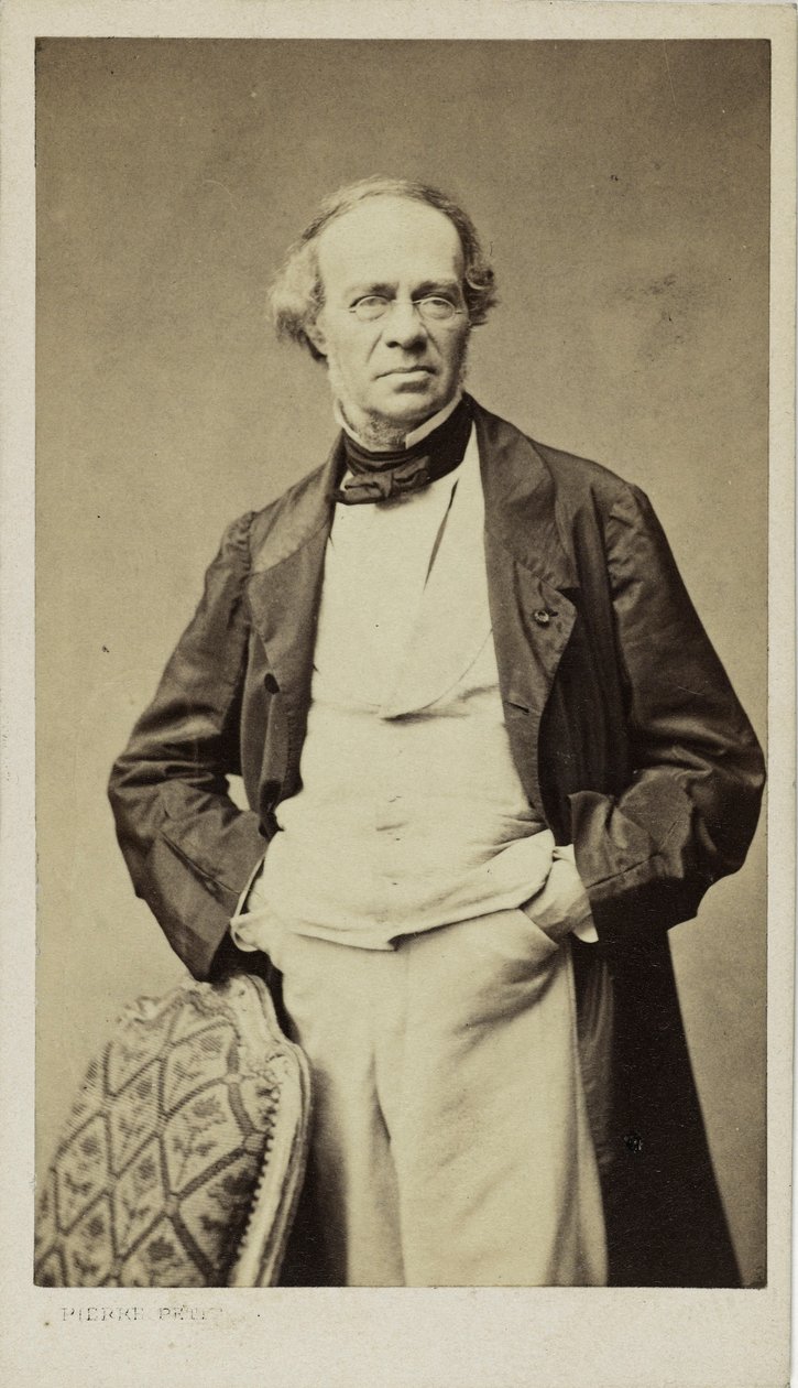 Portrett av komponisten Jacques Fromental Halévy 1799-1862, ca 1860. av Pierre Petit