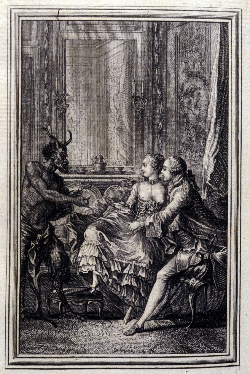 The Impossible Thing - i ""Fortellinger og noveller på vers"" av Jean La Fontaine. 1776. Illustrasjon av P.P. Choffard. av Pierre Philippe Choffard