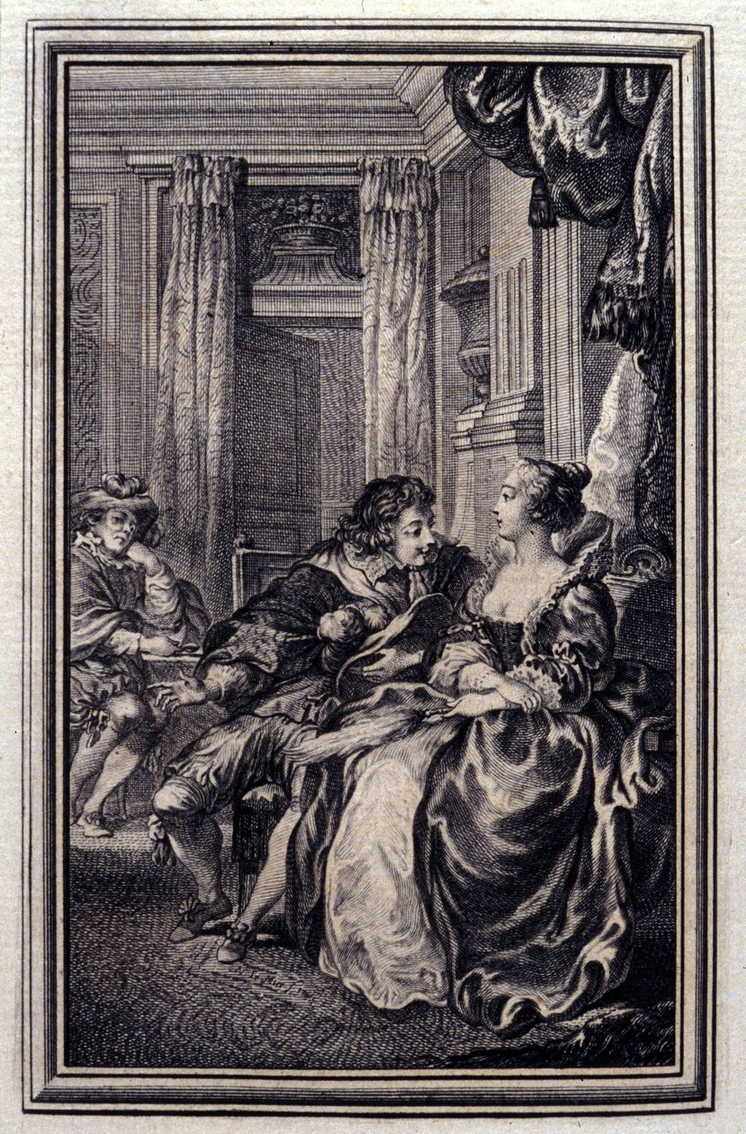 The Magnificent - i "" Fortellinger og noveller på vers"" av Jean La Fontaine. 1776. Illustrasjon av P.P. Choffard. av Pierre Philippe Choffard