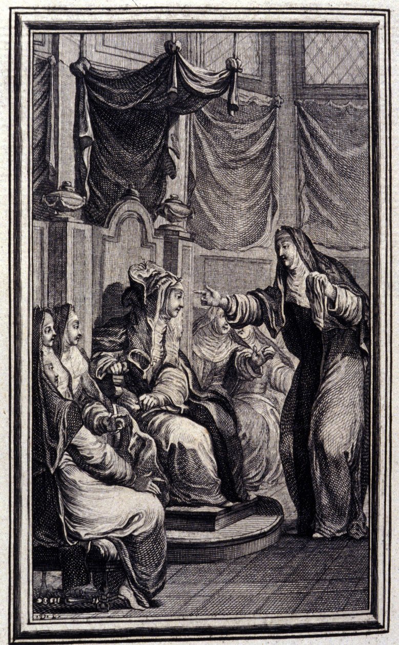 le psaltier - i ""Fortellinger og noveller på vers"" av Jean La Fontaine. 1776. Illustrasjon av P.P. Choffard. av Pierre Philippe Choffard