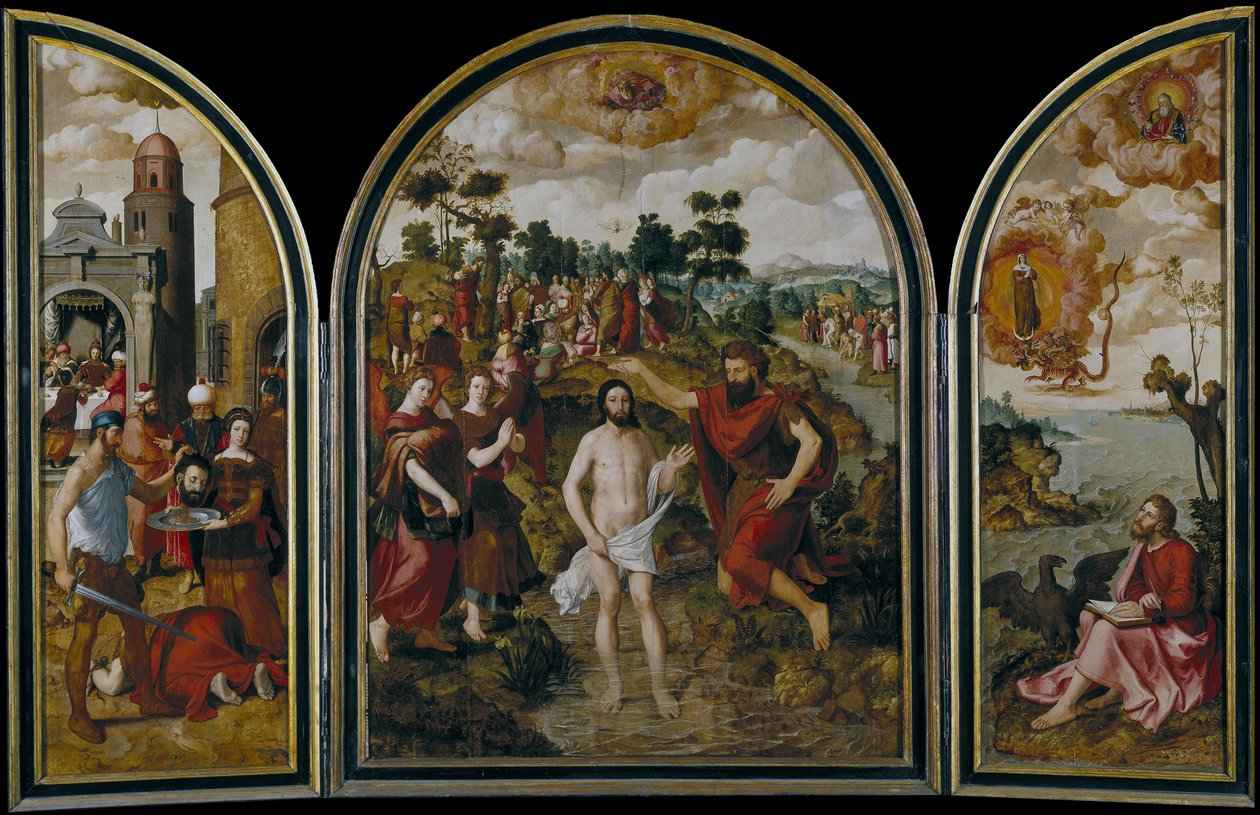 Triptyken til døperen Johannes, 1549 av Pierre Pourbus