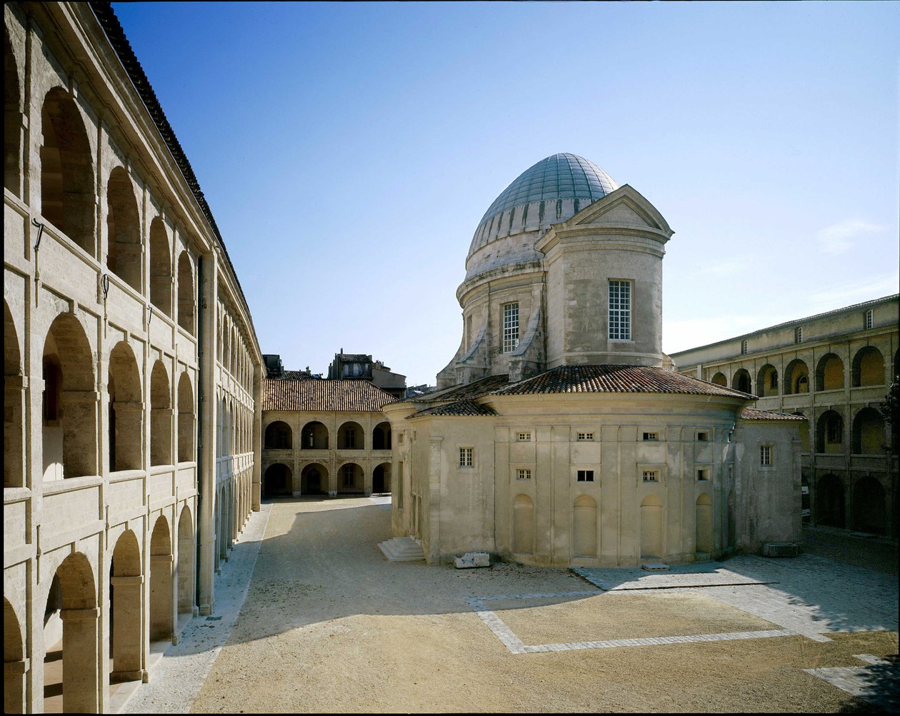 Church of La Vieille Charite, klosteret i Marseille, Frankrike. Barokk arkitektur, av Pierre Puget av Pierre Puget