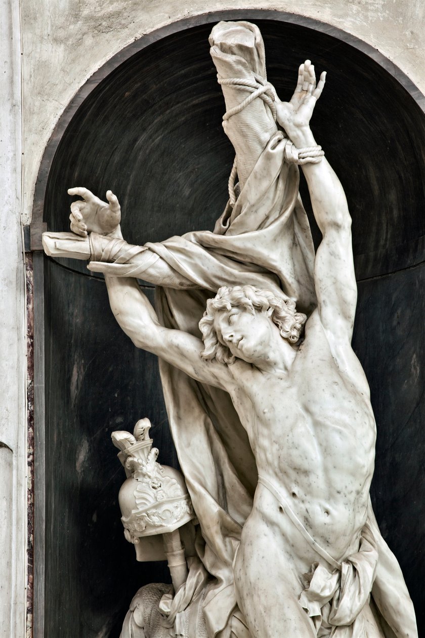 St Sebastian, detalj (Skulptur av Pierre Puget