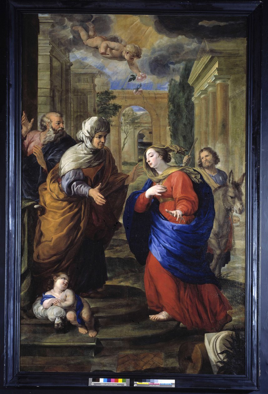 The Visitation (olje på lerret) av Pierre Puget