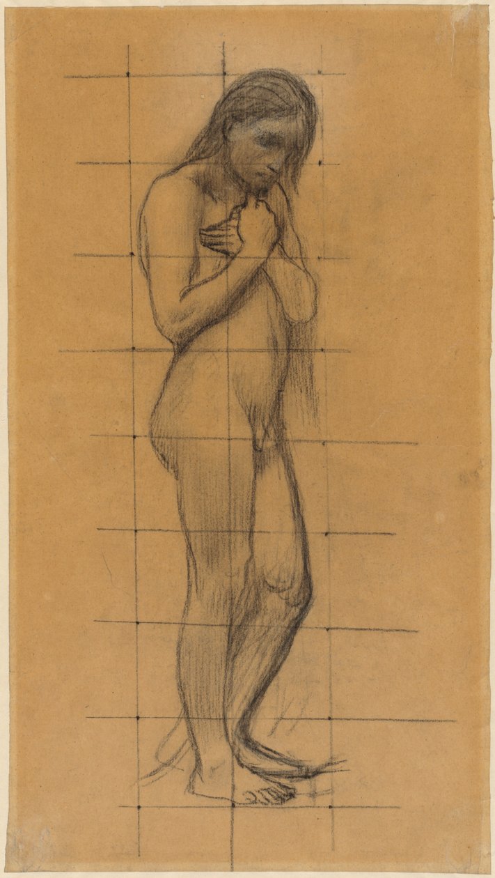 Stehender männlicher Akt av Pierre Puvis de Chavannes