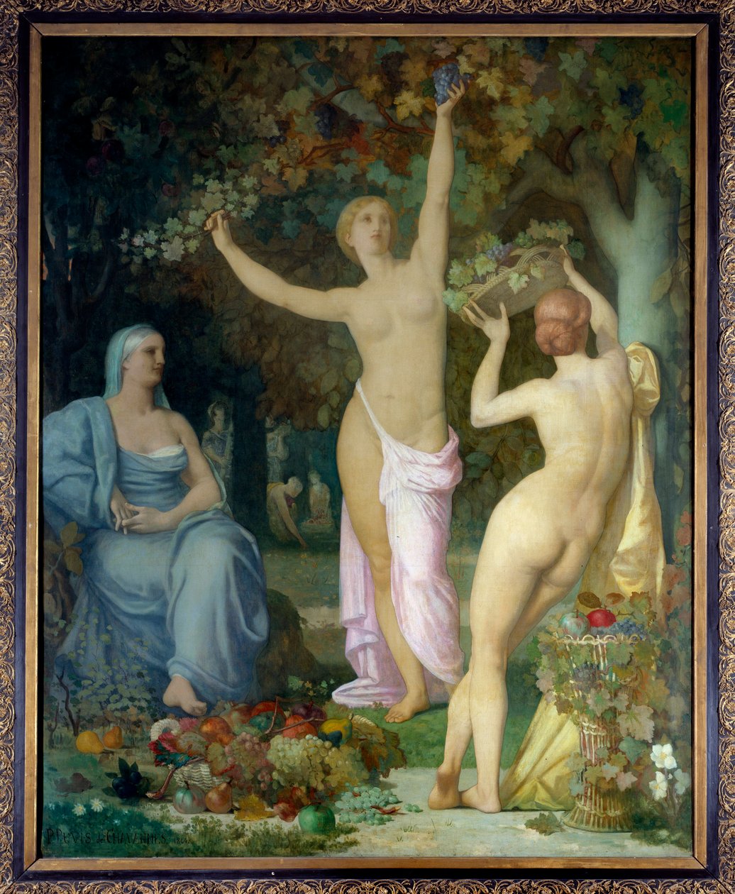 Høstmaleri av Pierre Puvis de Chavannes (1824-1898) 1864 Søn. 2,85x2,26 m Lyon, Museum of Fine Arts av Pierre Puvis de Chavannes