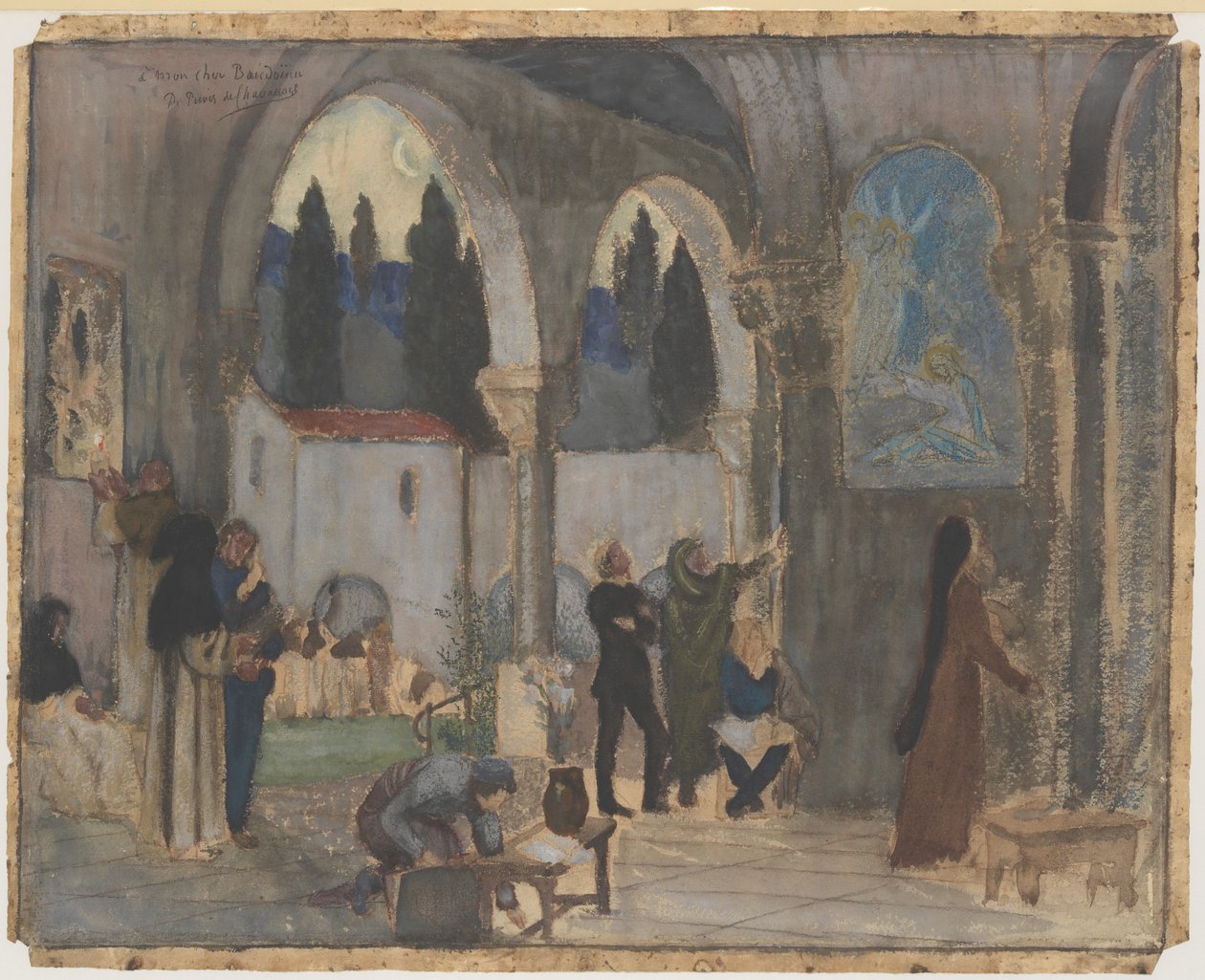 Kristen inspirasjon av Pierre Puvis de Chavannes