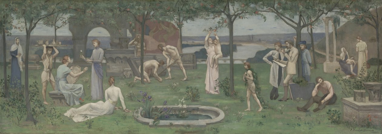 Mellom kunst og natur, ca. 1890-95. av Pierre Puvis de Chavannes