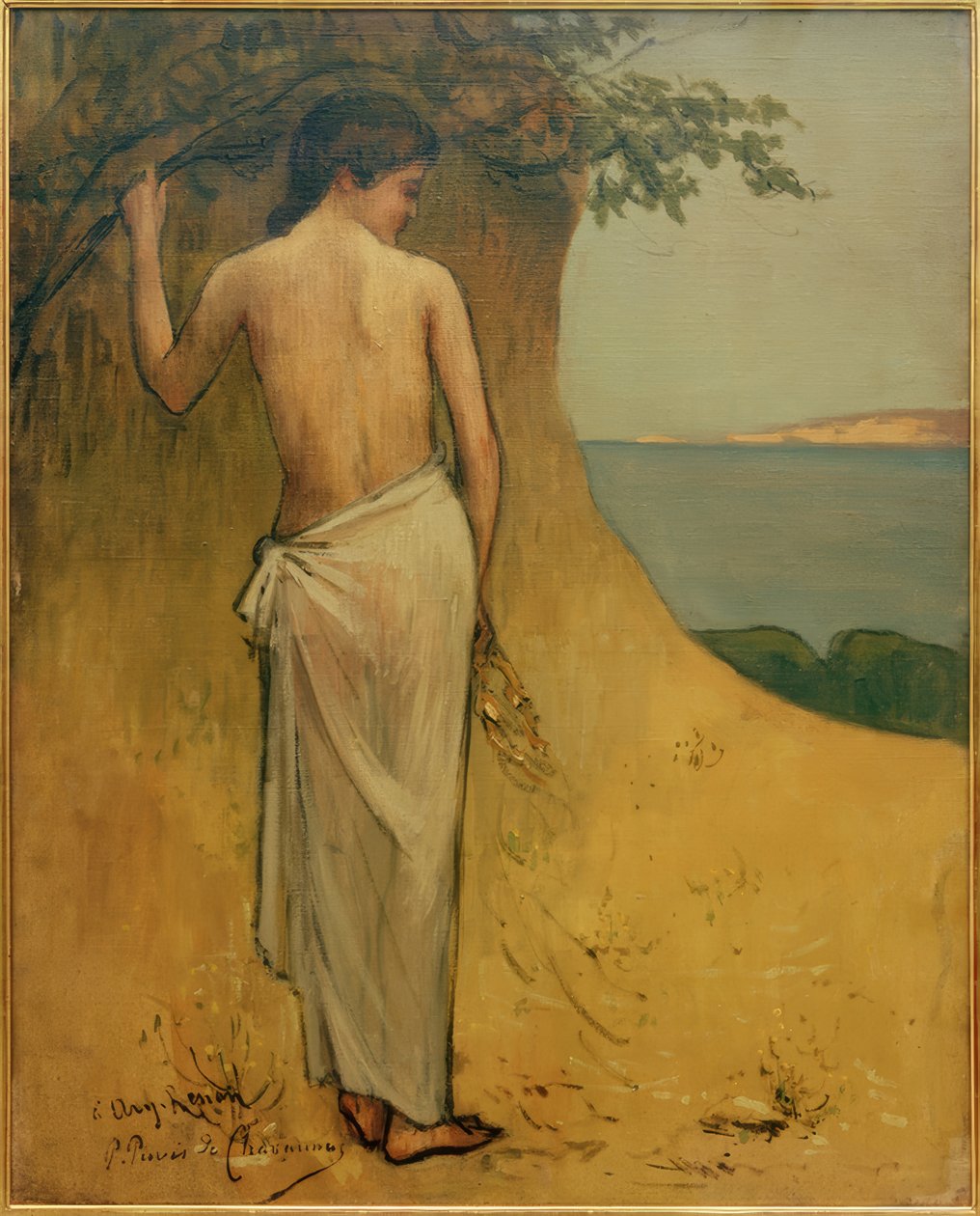Jente ved sjøen av Pierre Puvis de Chavannes