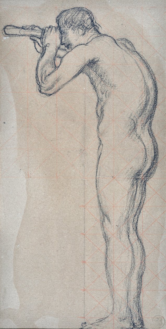 to studier av edle menn (tegning) av Pierre Puvis de Chavannes