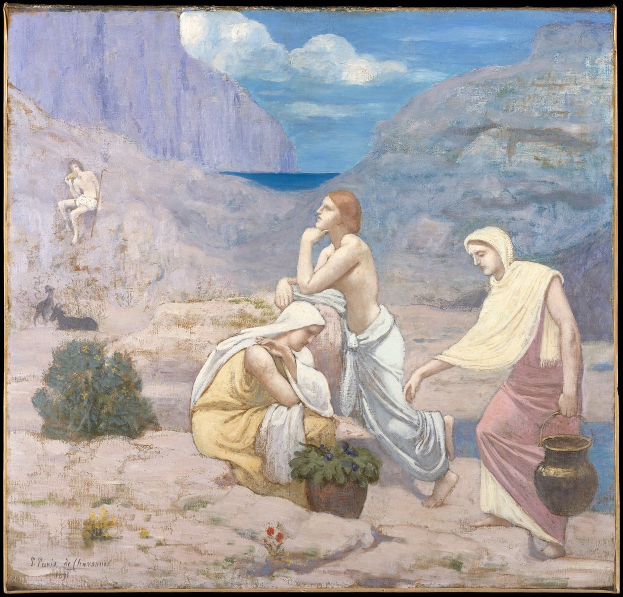 Hyrdens sang av Pierre Puvis de Chavannes