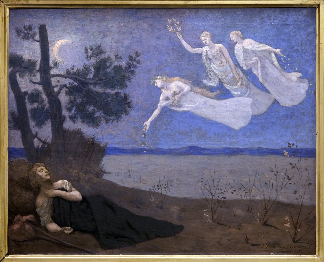 Le Reve (vede în somn Iubire, Glorie și Bogăție) (pictură) norvegiană av Pierre Puvis de Chavannes