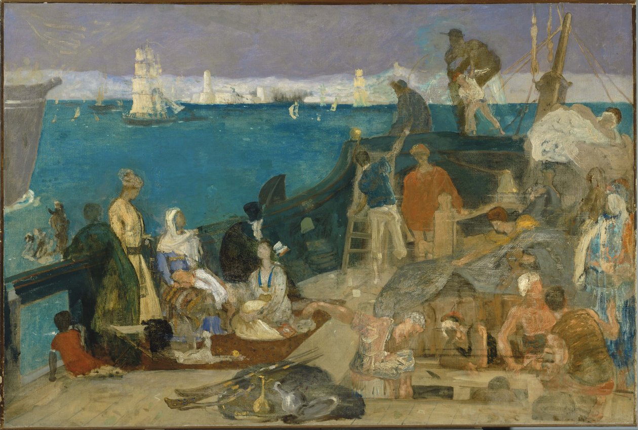 Marseille, porten til Orienten av Pierre Puvis de Chavannes