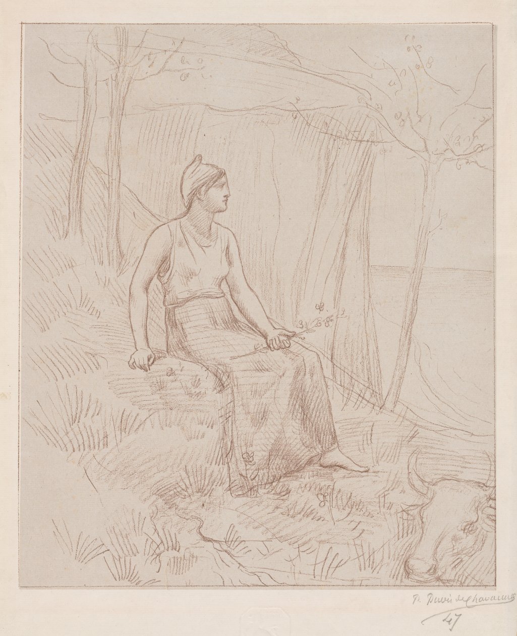 Normandie. av Pierre Puvis de Chavannes