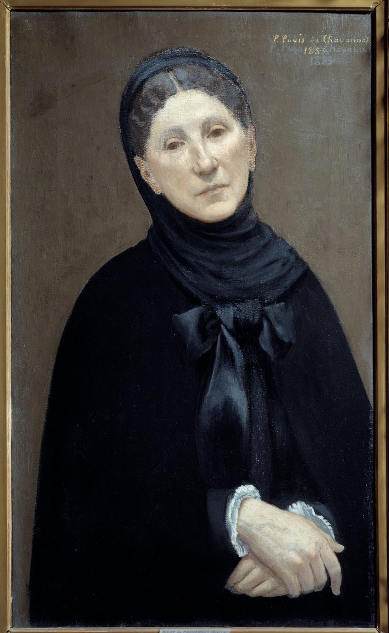 Portrett av prinsesse Marie Cantacuzene, kvinnen til kunstneren "Maleri av Pierre Puvis de Chavannes av Pierre Puvis de Chavannes