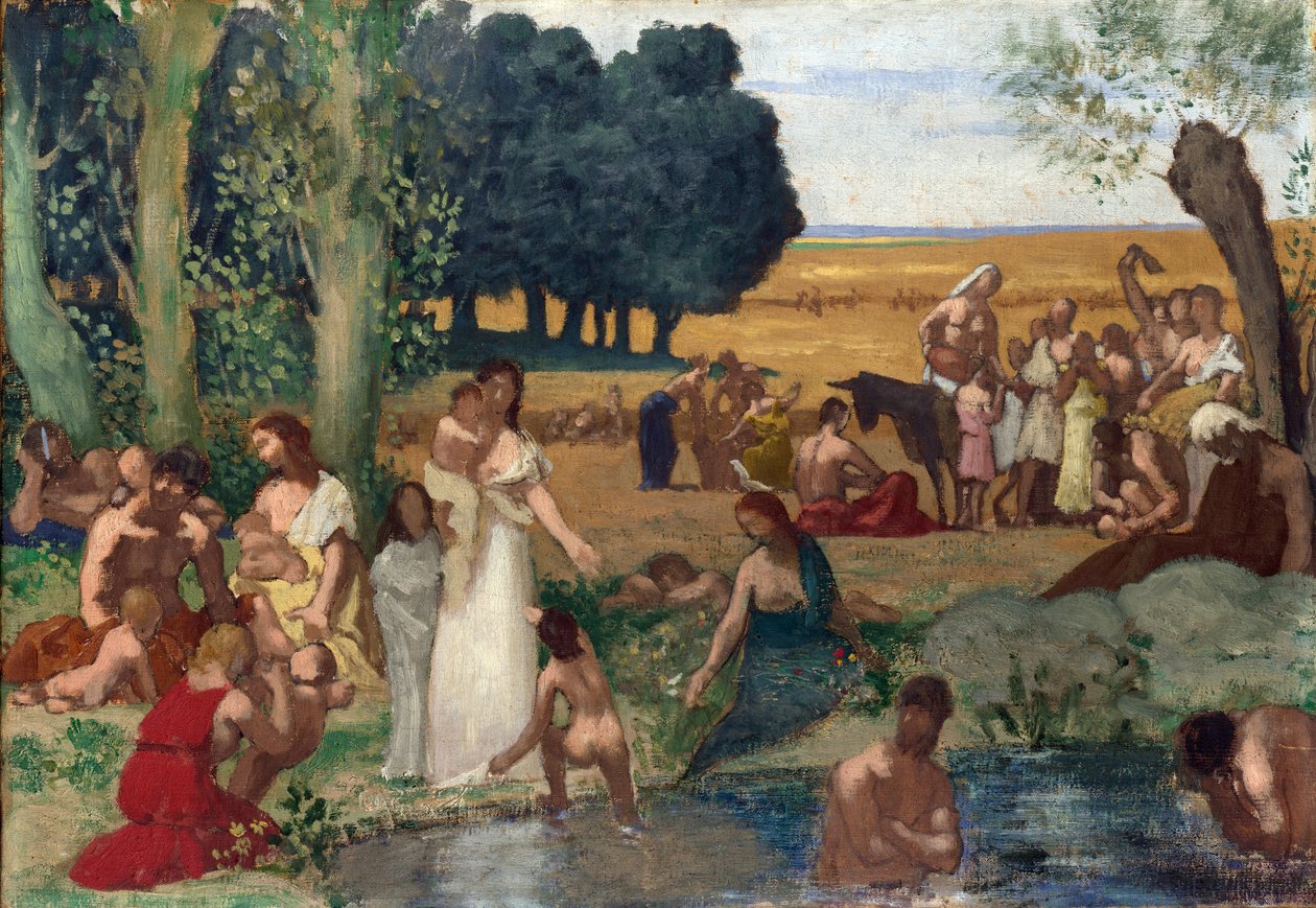 Puvis de Chavannes, Pierre Cecil (1824-1898) Sommerolje på lerret før 1873 National Gallery, London 43,2x62,2 av Pierre Puvis de Chavannes