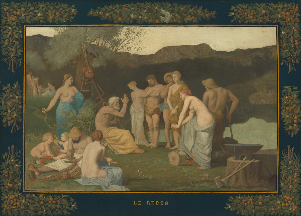 Hvile av Pierre Puvis de Chavannes