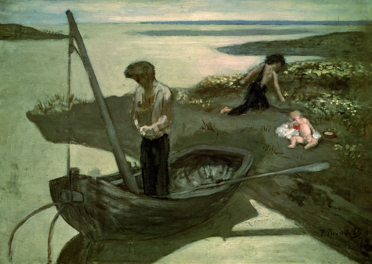 Skisse for den stakkars fiskeren av Pierre Puvis de Chavannes