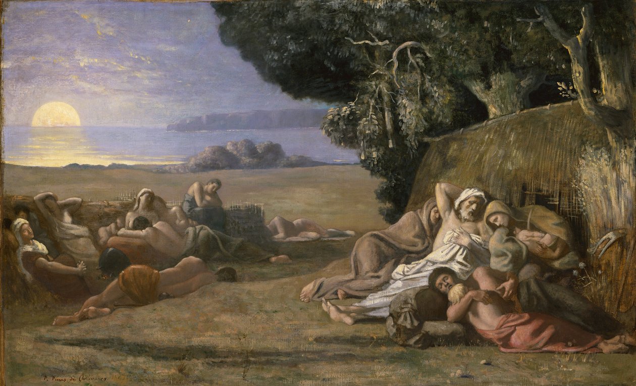 Søvn, ca. 1867-70 av Pierre Puvis de Chavannes