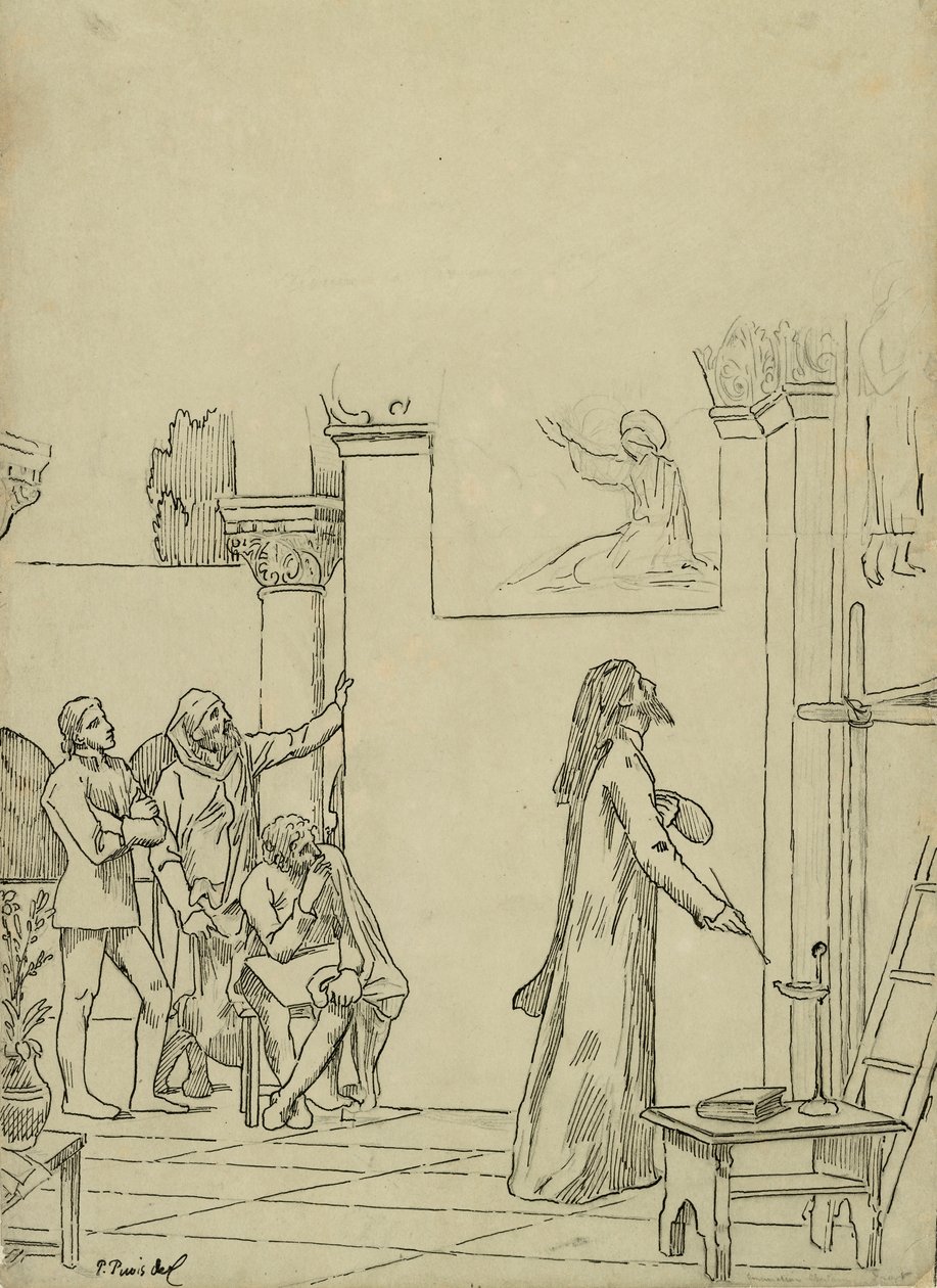 Studer for L av Pierre Puvis de Chavannes