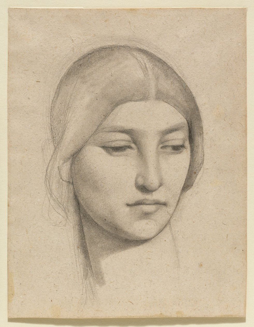 Studie av en kvinnes hode av Pierre Puvis de Chavannes