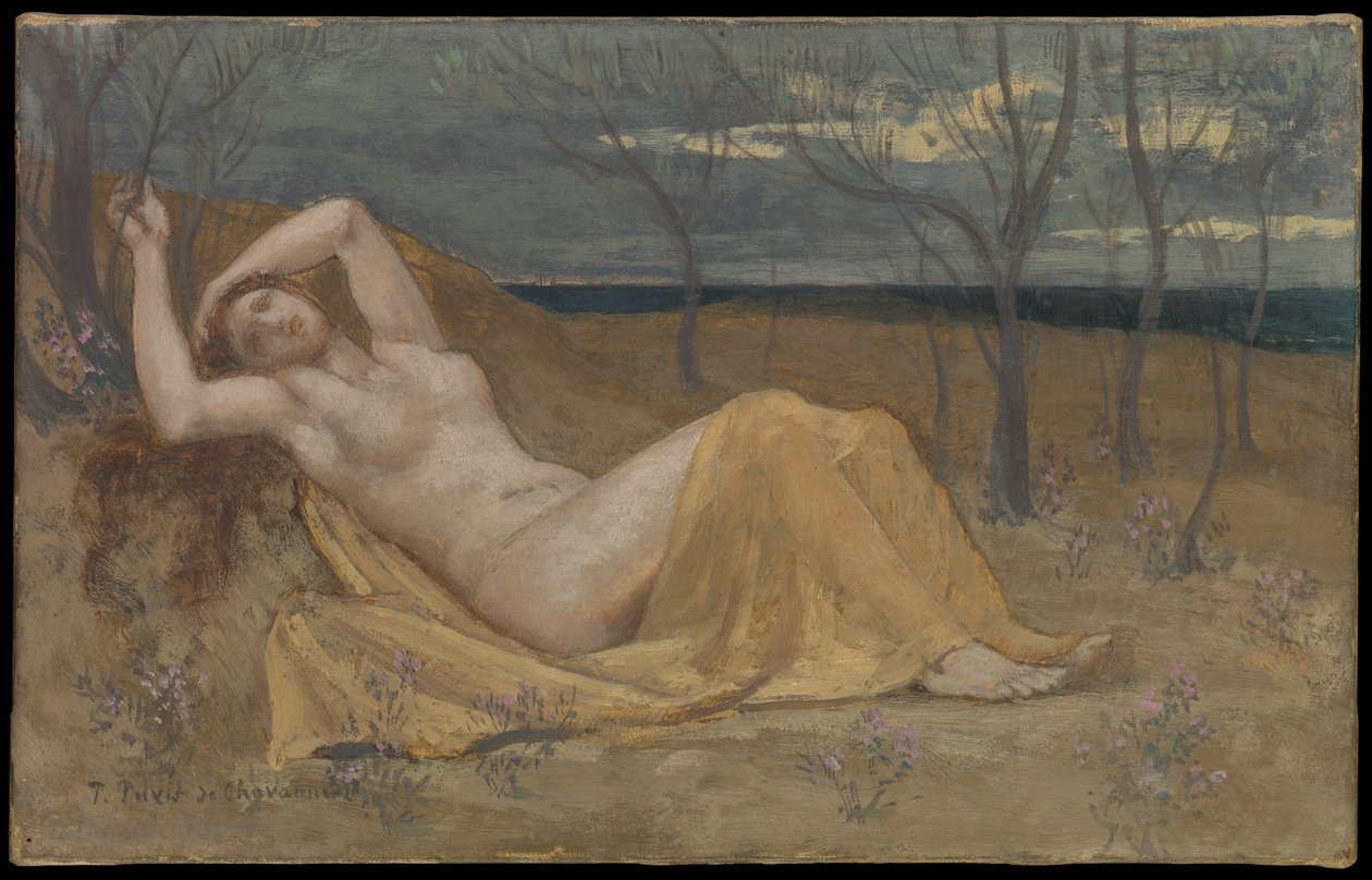 Tamaris av Pierre Puvis de Chavannes