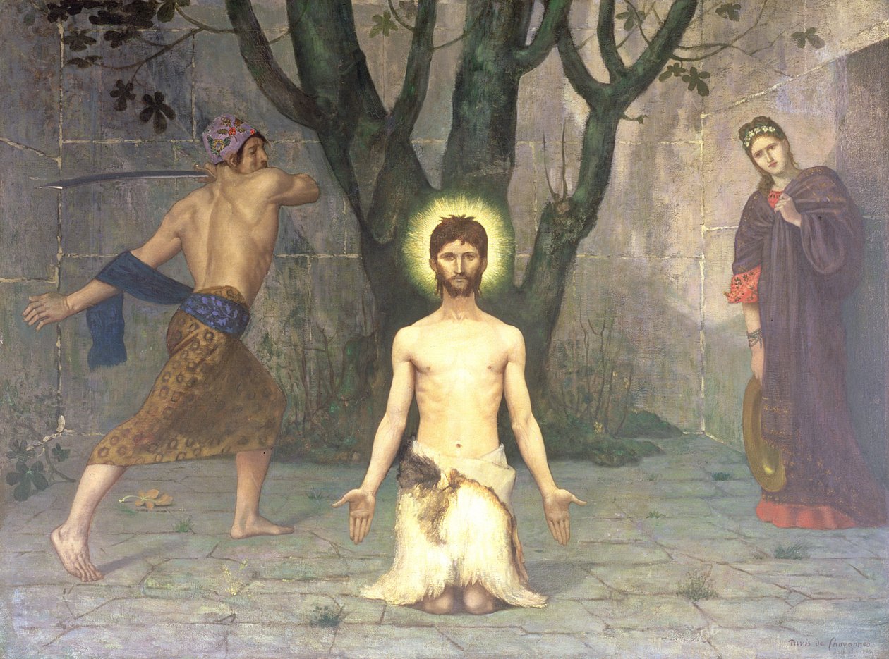 Halshuggingen av døperen Johannes, 1869 av Pierre Puvis de Chavannes