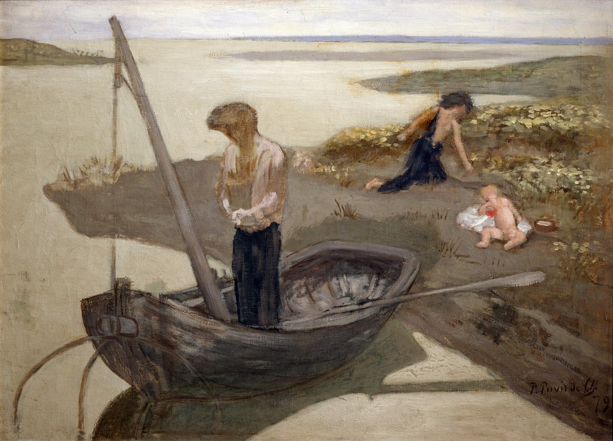 Den fattige fiskeren, 1879 av Pierre Puvis de Chavannes
