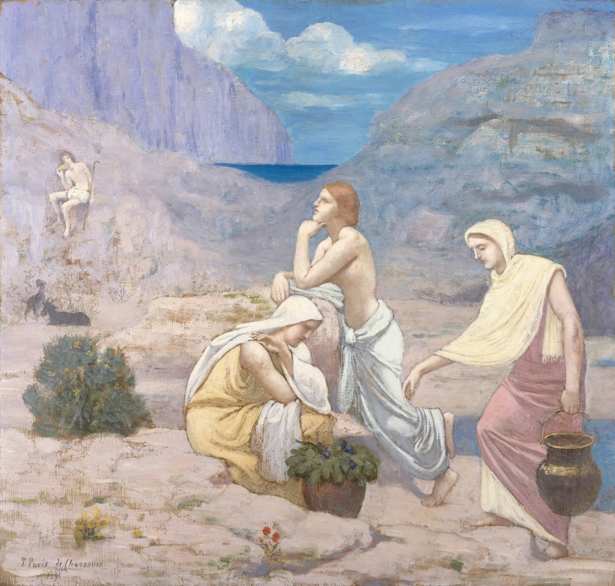 Shepherds Song, 1891 av Pierre Puvis de Chavannes
