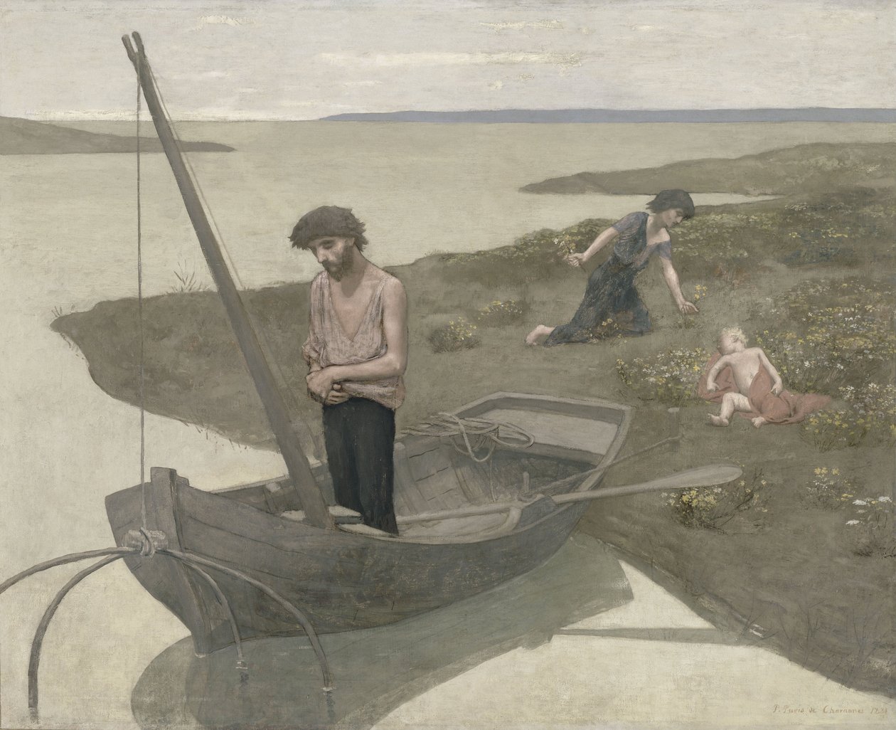 Den fattige fiskeren av Pierre Puvis de Chavannes