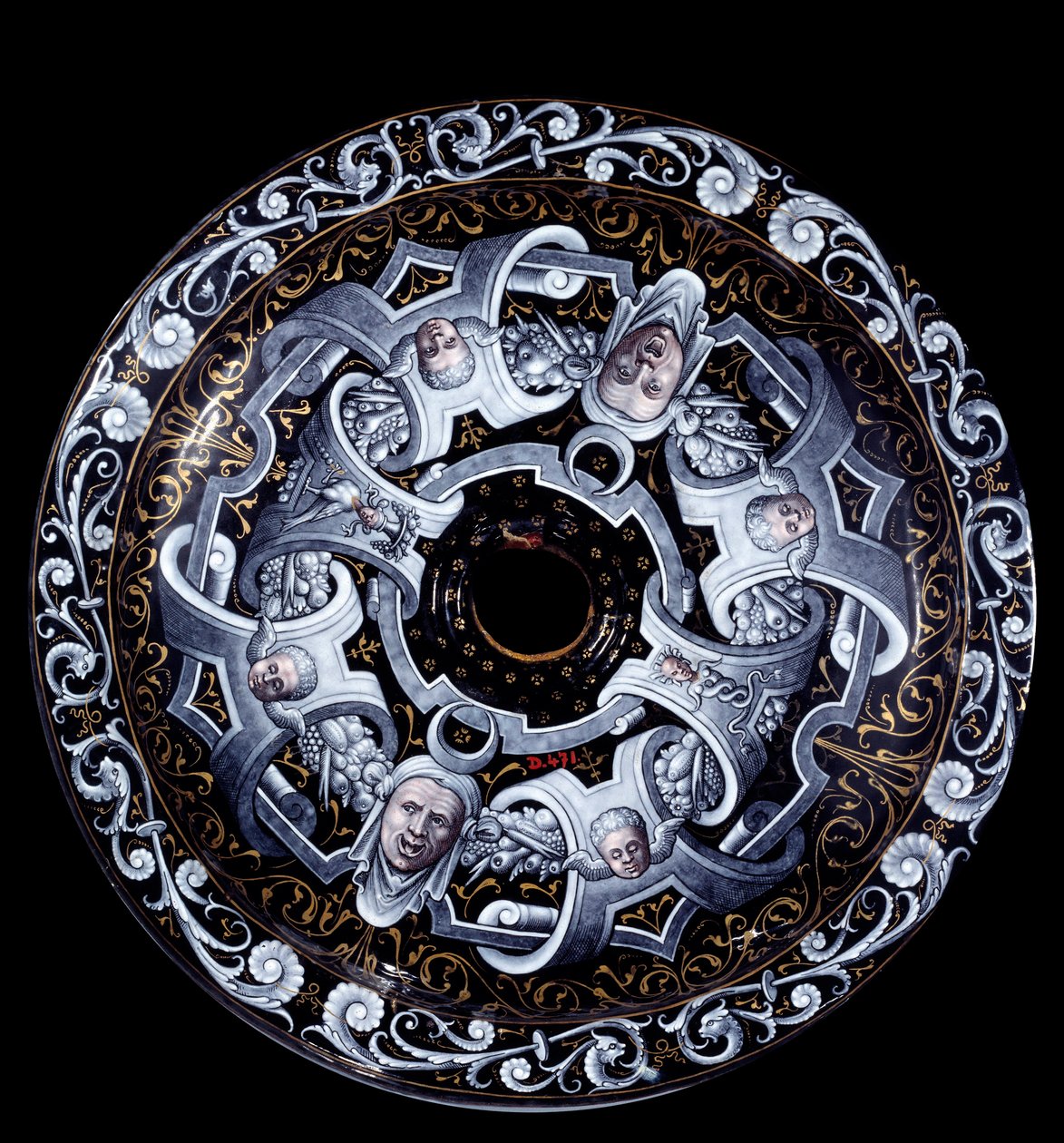 Enamaille flat bakside tilskrevet Pierre Reymond (aktiv 1537-etter 1584) 1569. Paris, Louvre-museet av Pierre Reymond