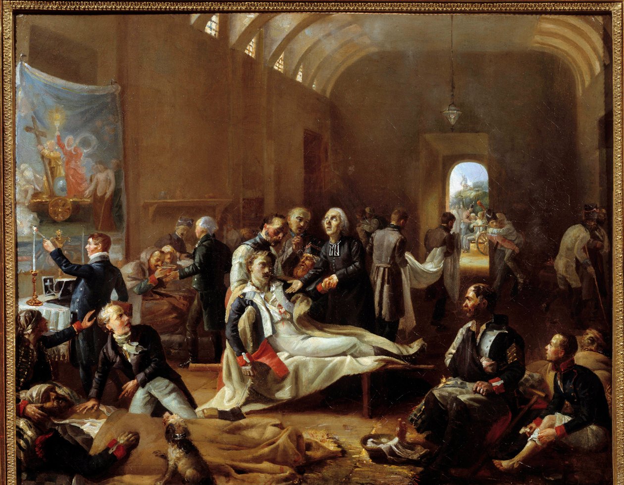 En ambulanse under den franske landsbygda i 1814 Maleri av Pierre Vigneron (1789-1872) 1814 Søn. 0,6x0,73 m Paris, Musee Carnavalet av Pierre Roch Vigneron