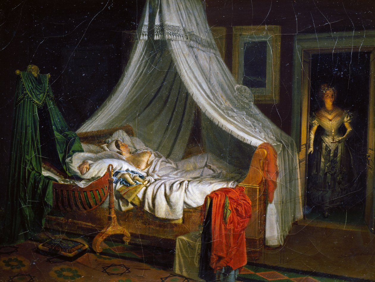 Return from dance, maleri av Pierre Roch Vigneron (1789-1872), olje på lerret, 24,4x32,5 cm, Frankrike av Pierre Roch Vigneron